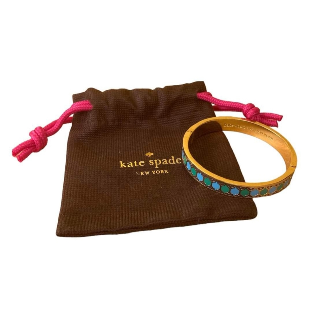 Kate Spade gold and turquoise braclet